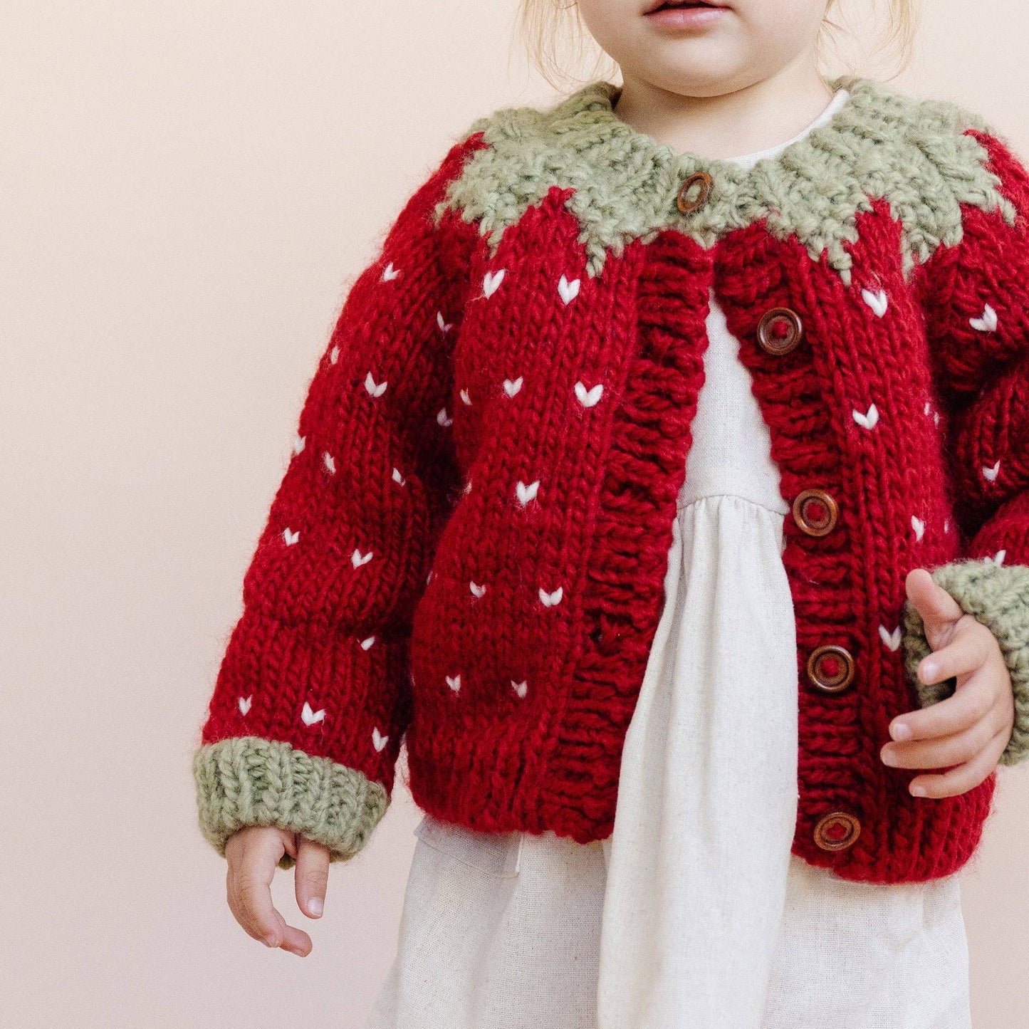 Strawberry Toddler Cardigan
