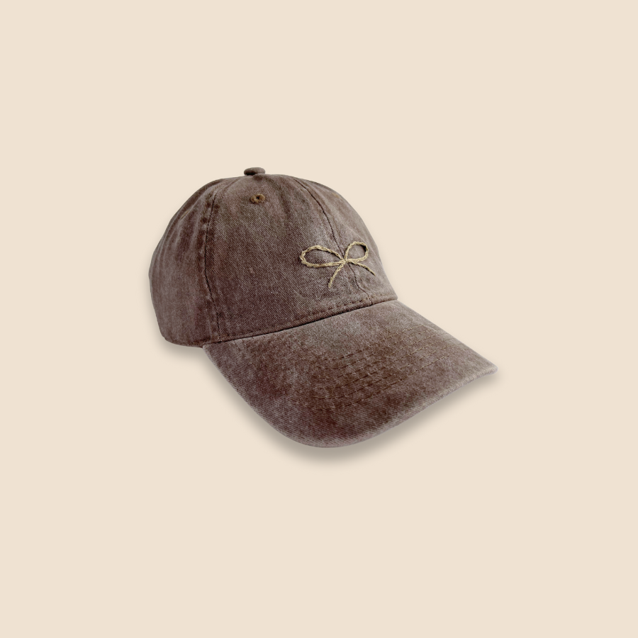 Hand Embroidered Bow Hats