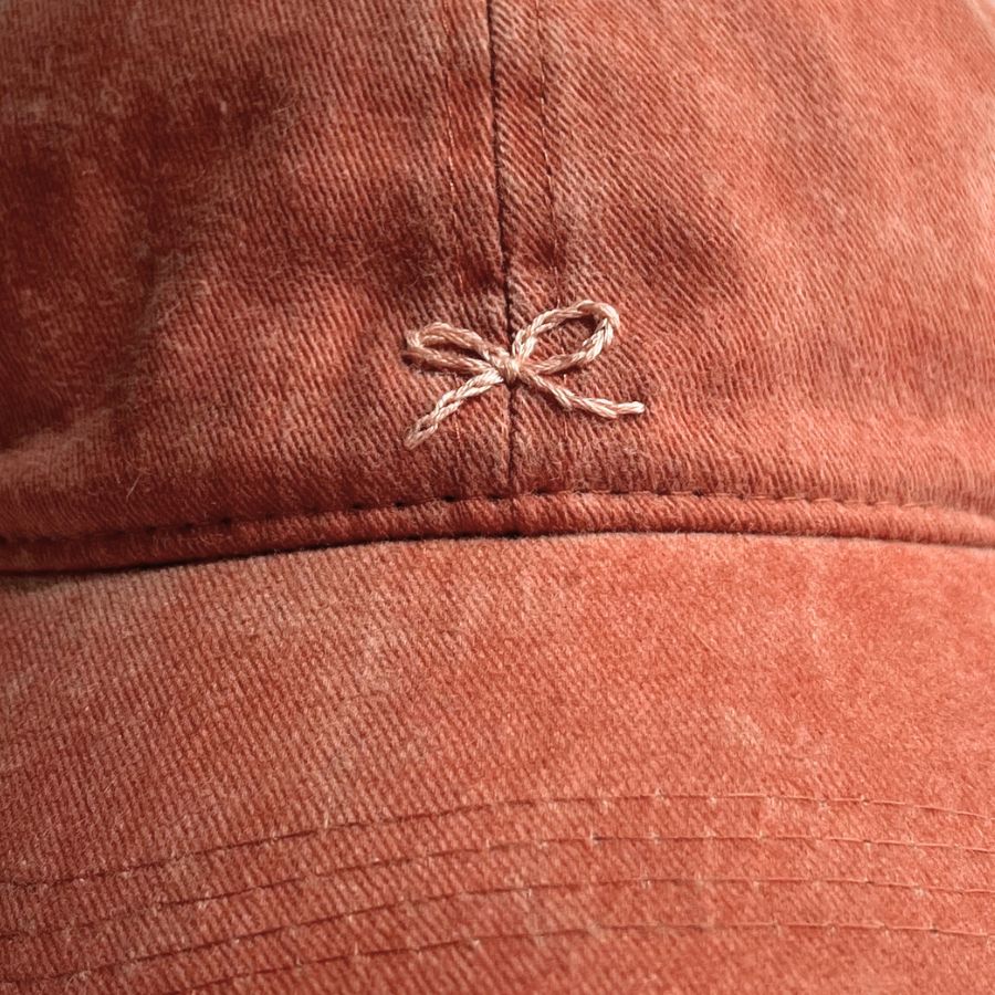 Hand Embroidered Bow Hats
