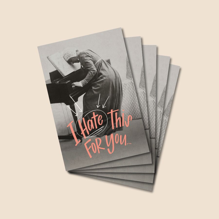 "I Hate This For You" Postcard
