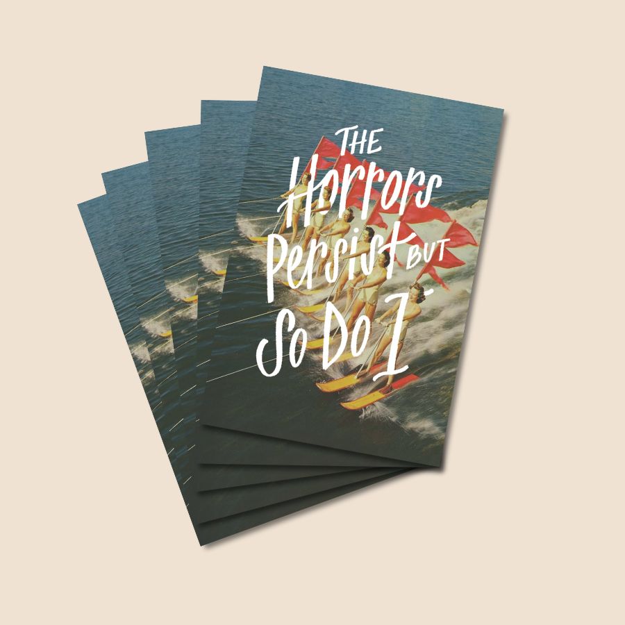 "The Horrors Persist" Postcard