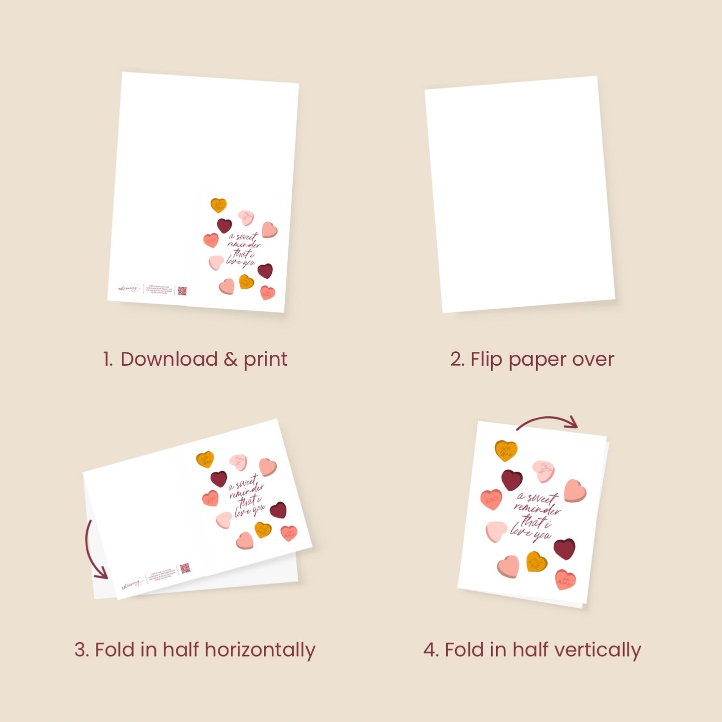 A Sweet Reminder- Printable Card