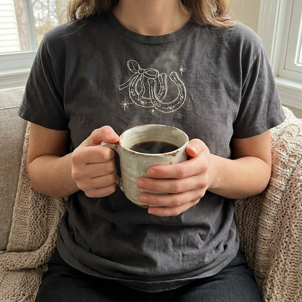 Lucky Charm Embroidered Tee