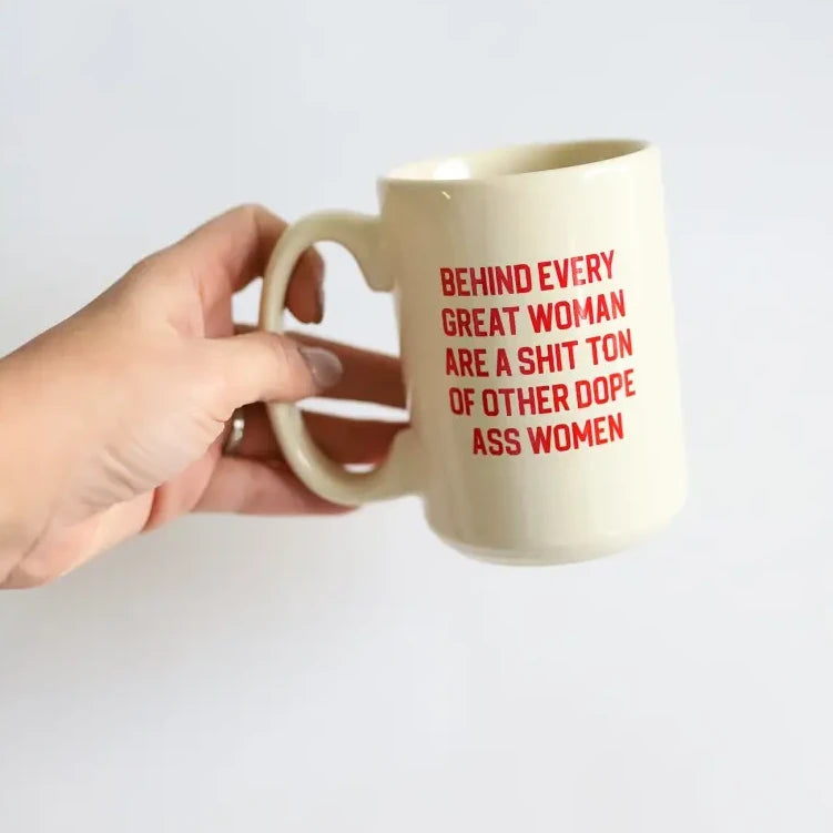 Behind Every Woman 15oz Extra Large Mug in Red