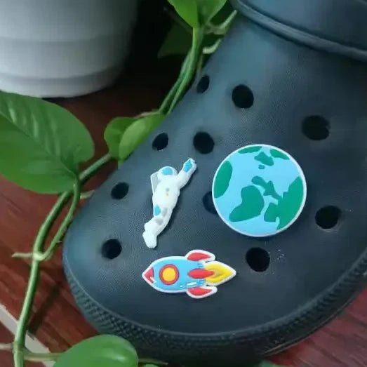 Fun 3-piece Outer Space Shoe Charm Set