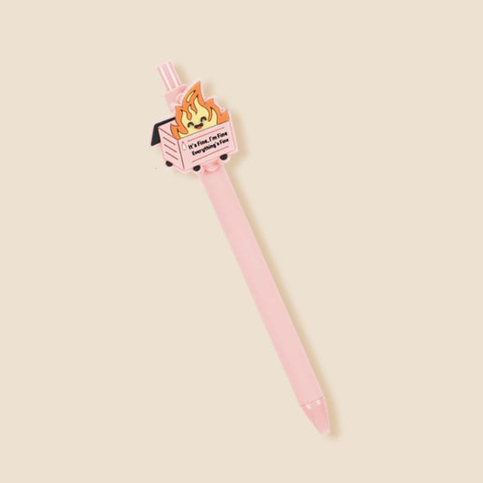 Pink Dumpster Fire Pen