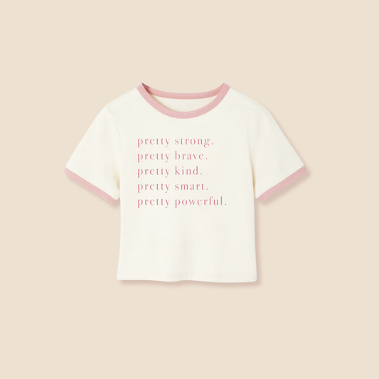 Pretty Brave Kids Ringer Tee *Pre-Order*