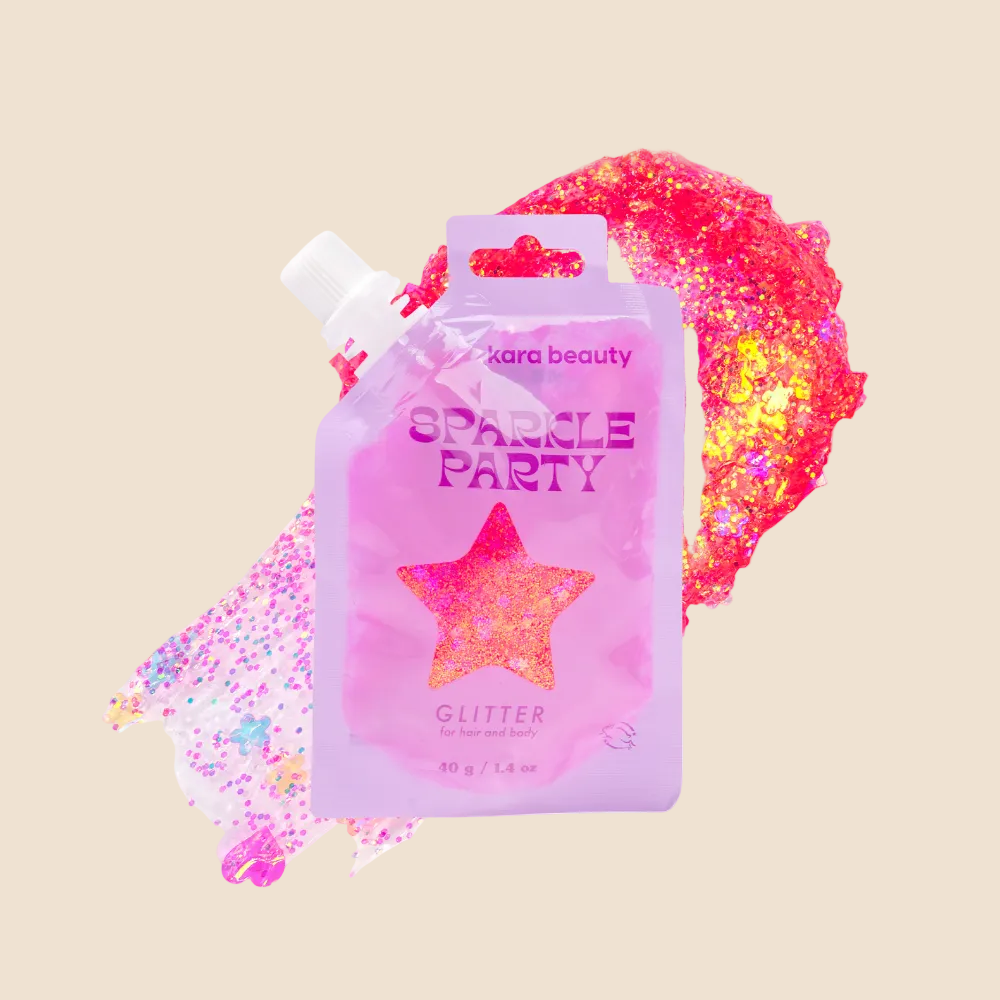 Pink Sparkle Party Hair and Body Gel
