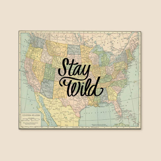 HLOS Stay Wild Pinnable Travel Map