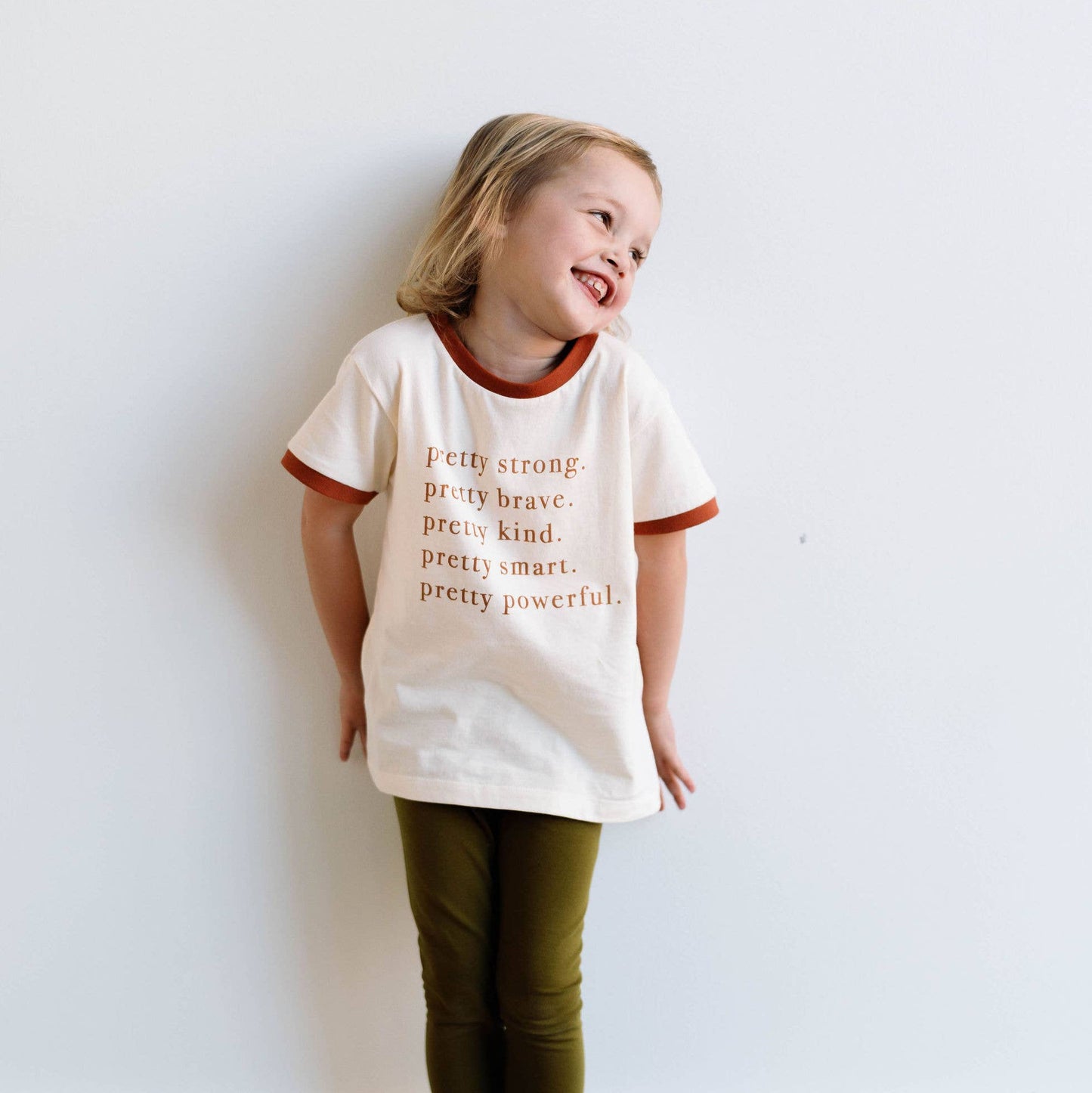 Pretty Brave Kids Ringer Tee *Pre-Order*