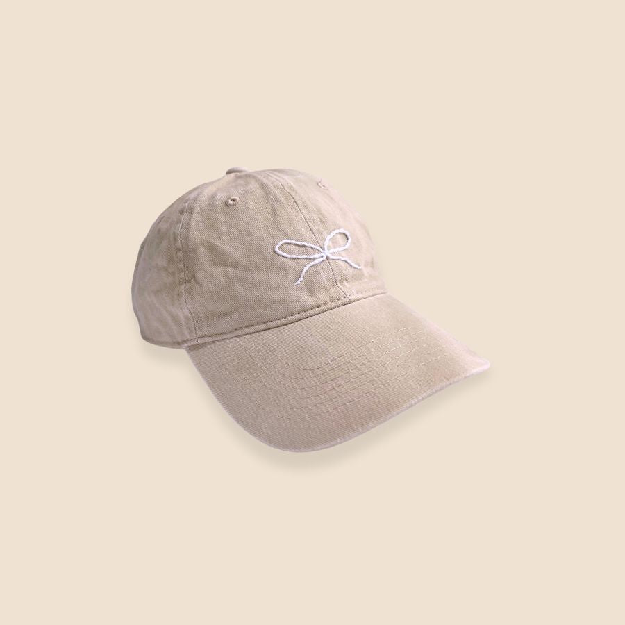 Hand Embroidered Bow Hats