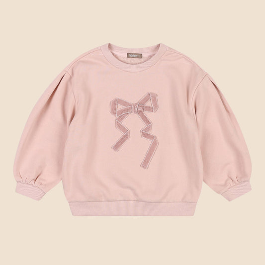Little Girls Pink Ribbon Sweatshirt