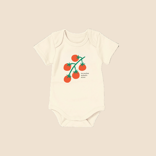 Tomato Organic Cotton Baby Onesie