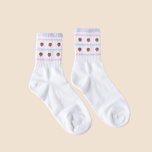 Strawberry Stripes Socks