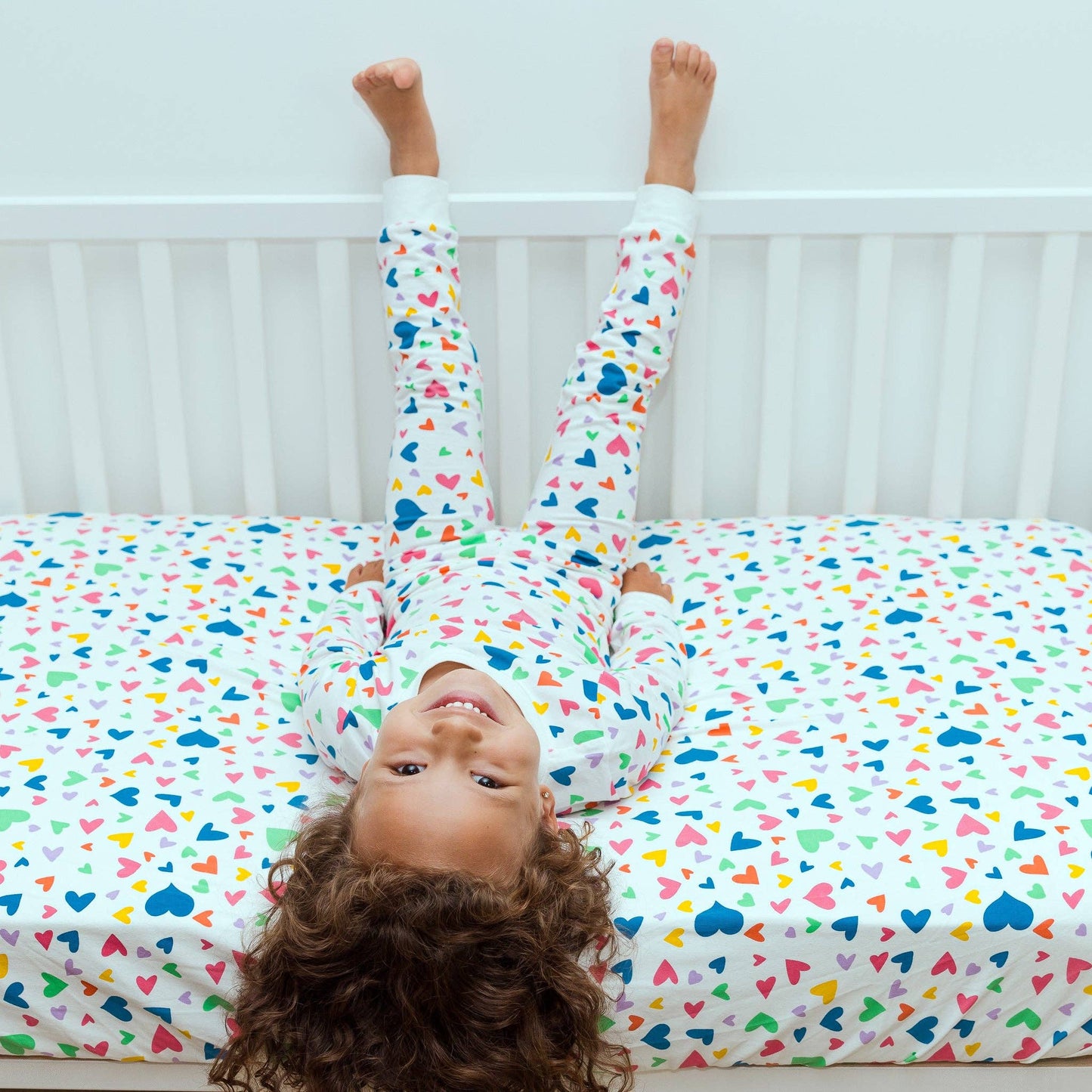 Rainbow Hearts Kid Pajamas
