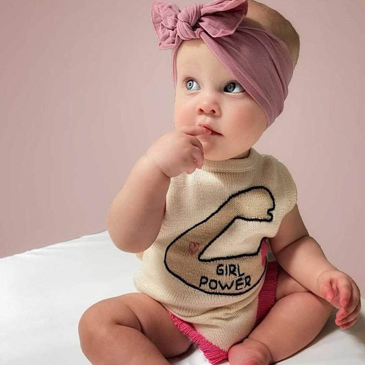 Organic Baby Romper Sleeveless Knit