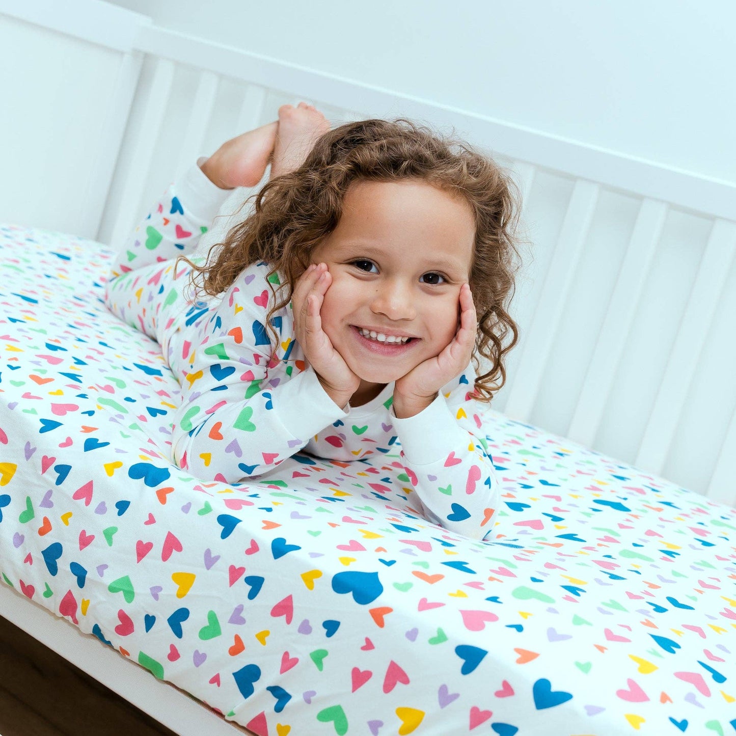 Rainbow Hearts Kid Pajamas