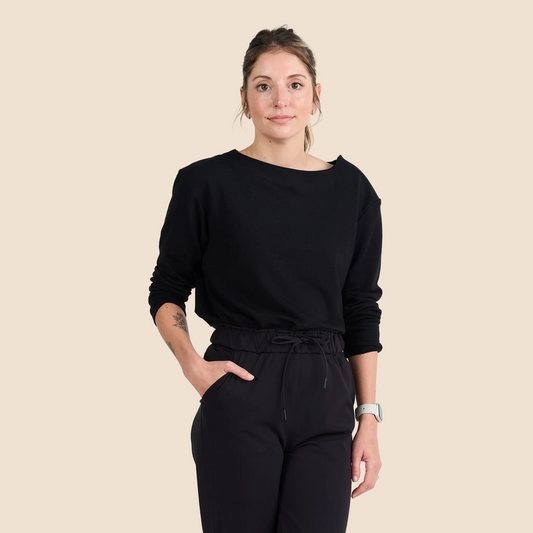 Women’s Black Chemotherapy Long-Sleeved Shirt