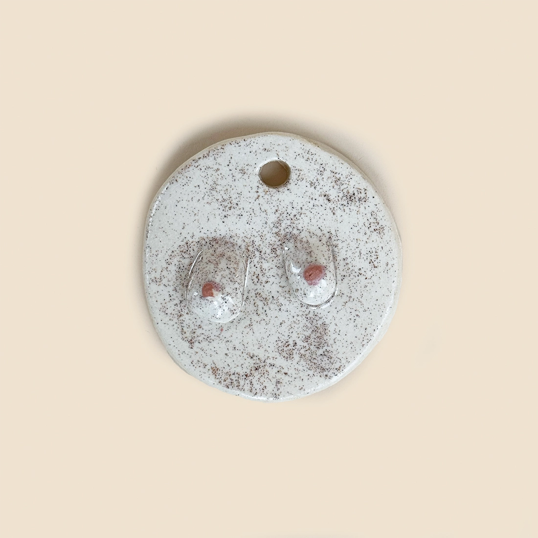 Ceramic Boob Ornament