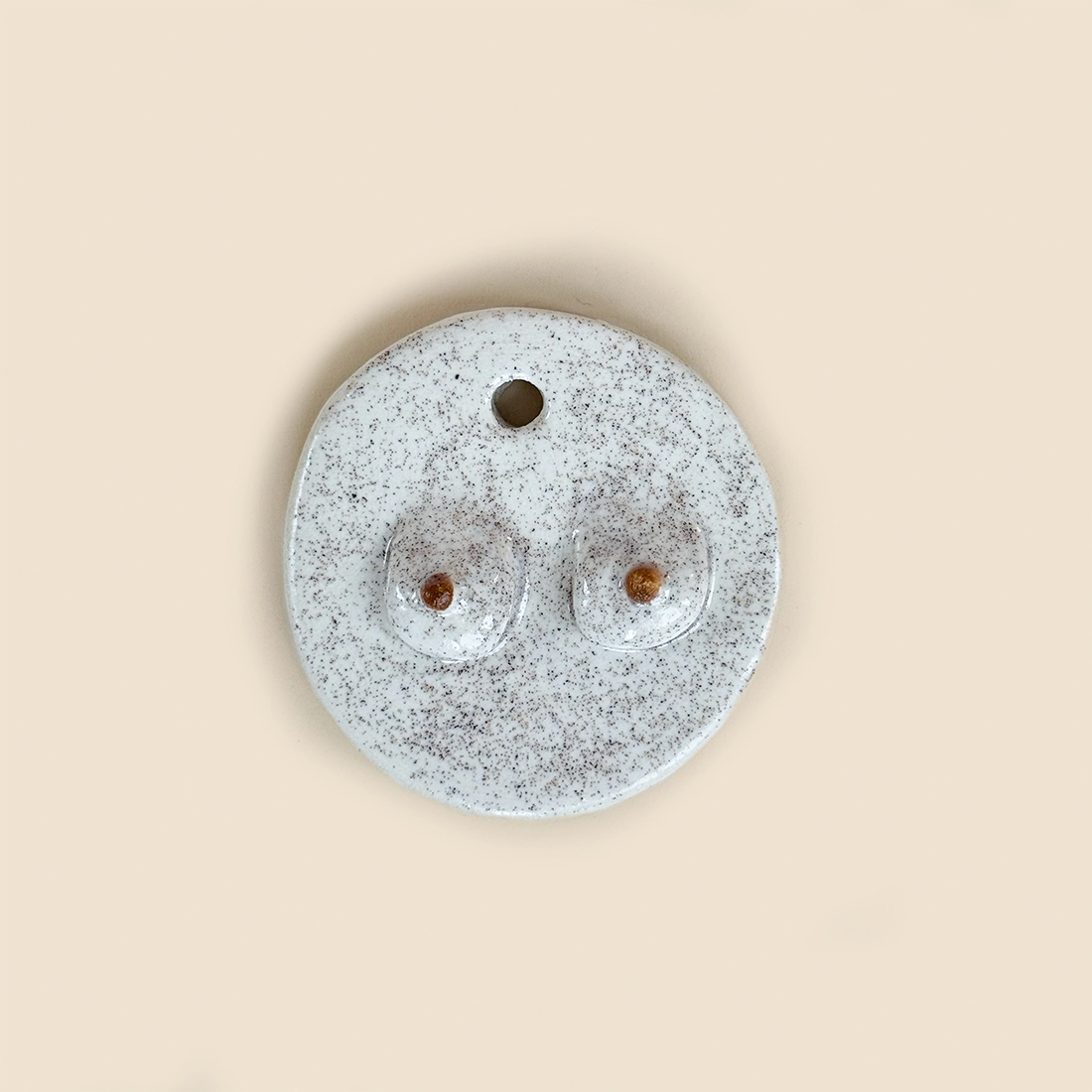 Ceramic Boob Ornament