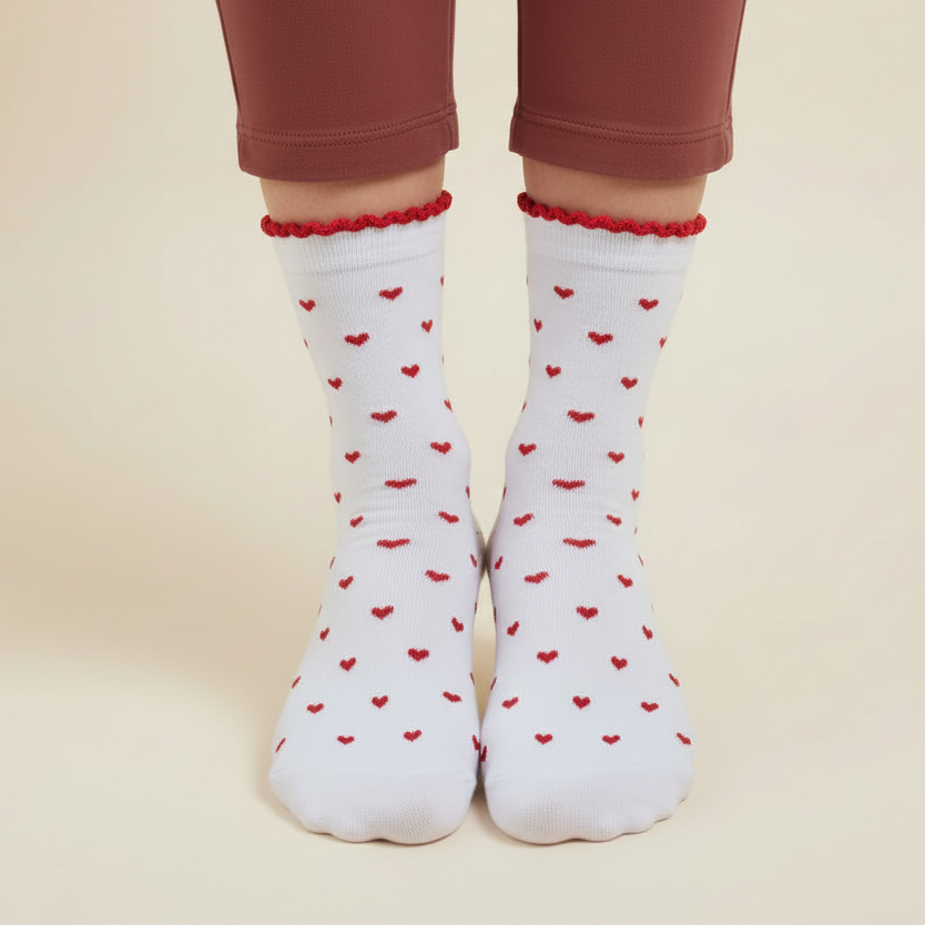 Be Mine Heart Socks