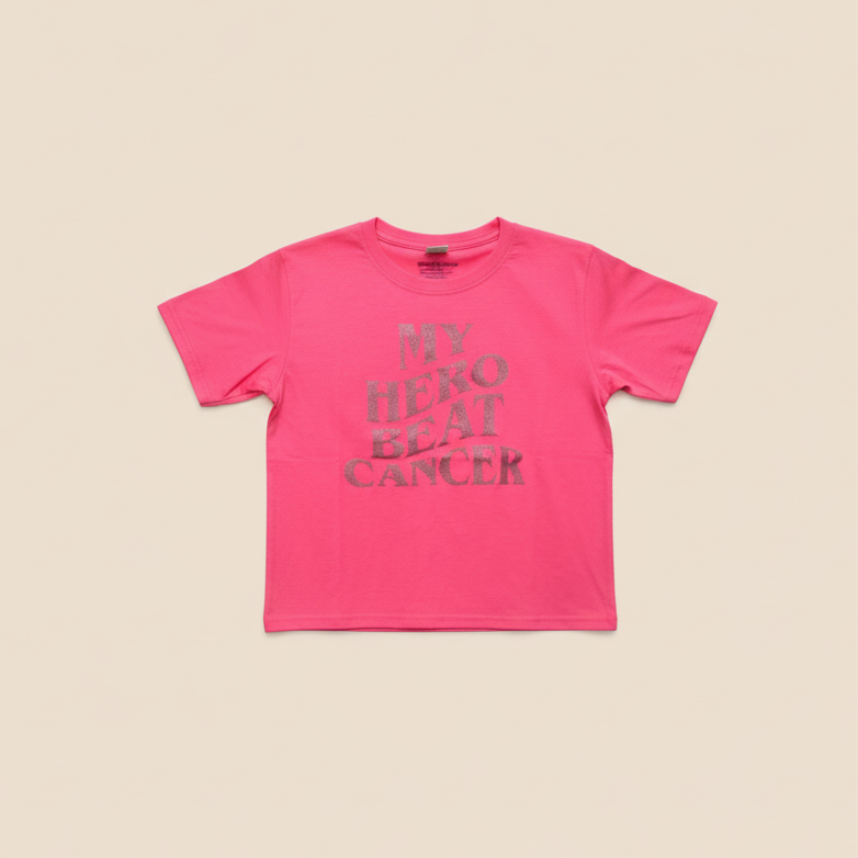 My Hero Beat Cancer Pink Tee