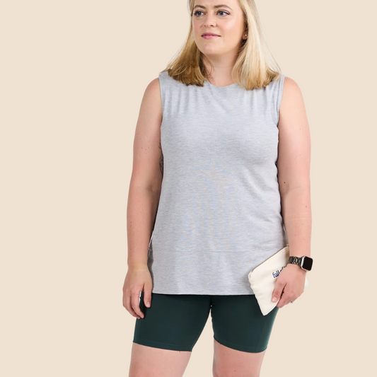 Women’s Gray Chemotherapy Tank Top
