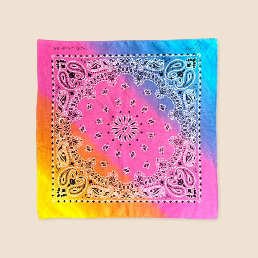 “You Are Not Alone” TBBC Tie Dye Bandana