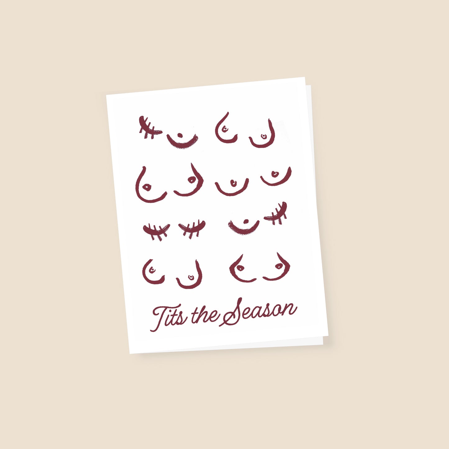 Tits the Season - Free Printable Card