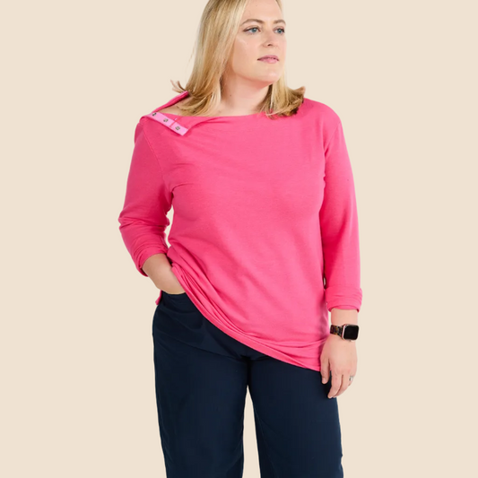 Women’s Pink Chemotherapy Long-Sleeved Shirt