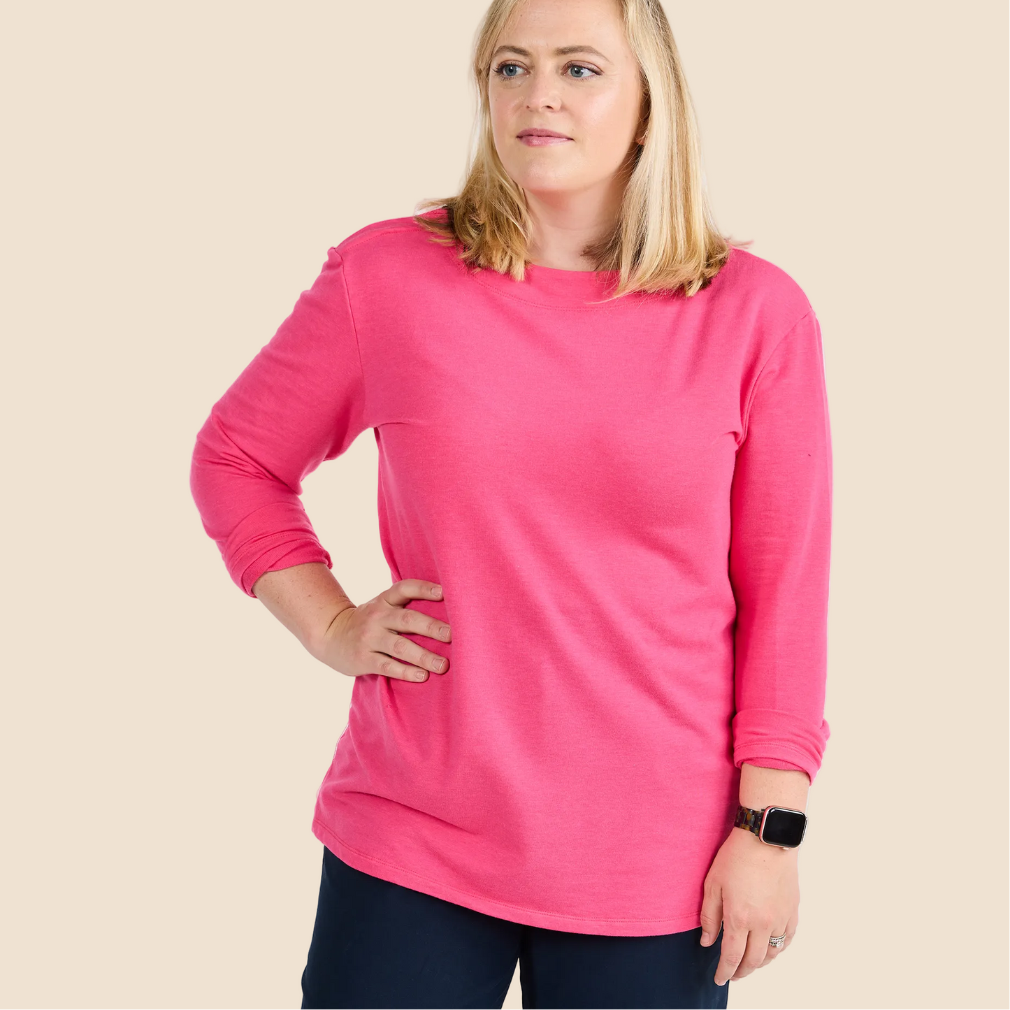 Women’s Pink Chemotherapy Long-Sleeved Shirt