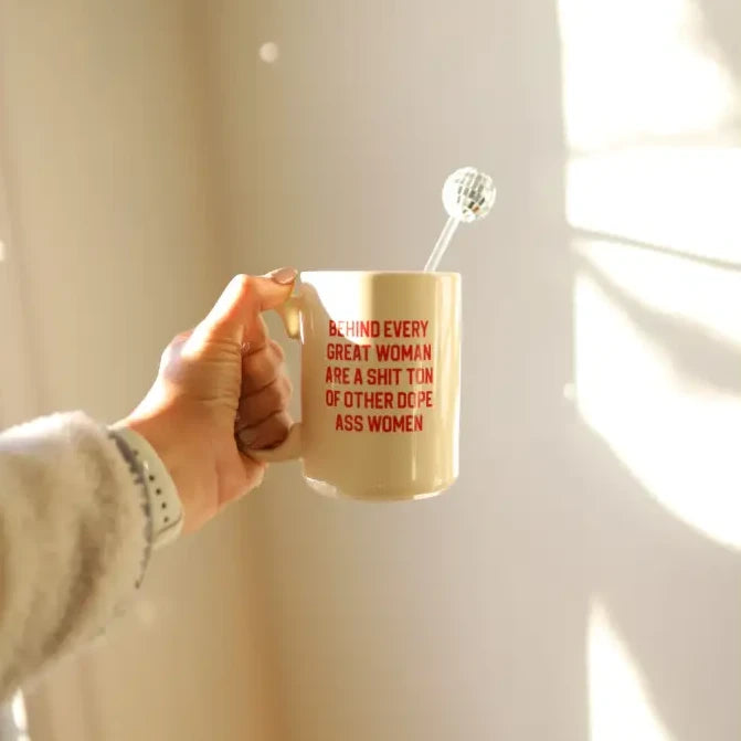 Behind Every Woman 15oz Extra Large Mug in Red