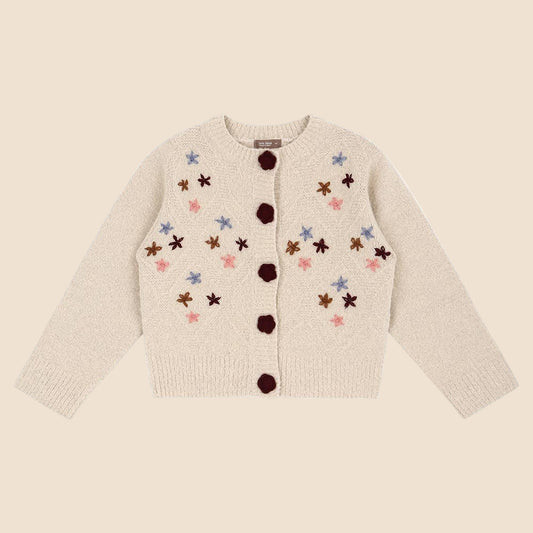 Blooming Flowers Kids’ Knit Cardigan