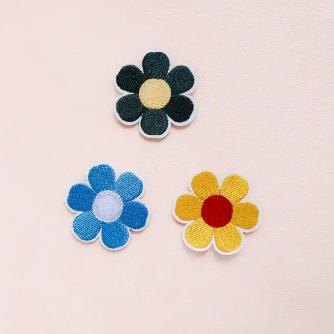 Retro Flower Iron-On Patch