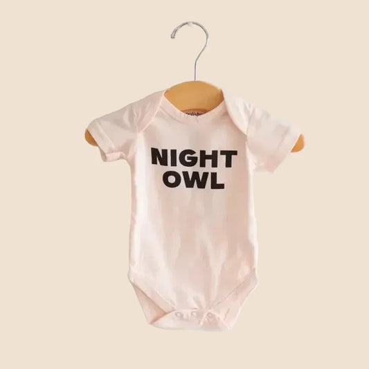 Night Owl Organic Cotton Baby Onesie